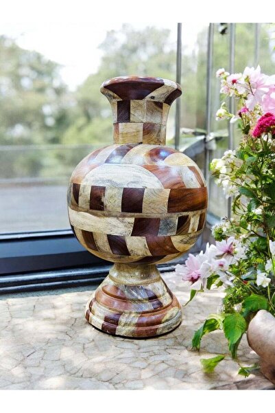 Regium Crafts Handcrafted Wooden Vase