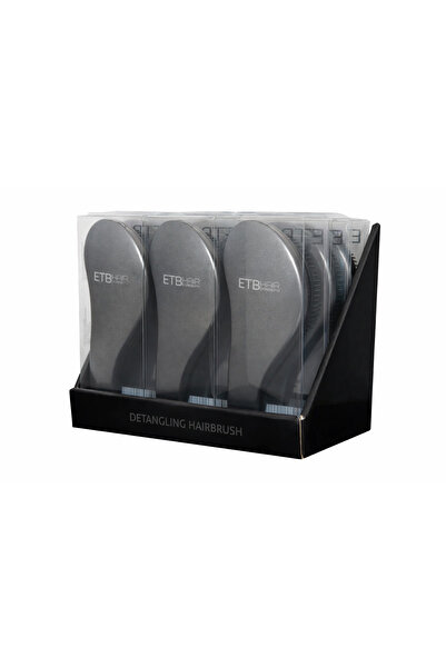 ETB Hair Display cu 9 Perii Profesionale Negre pentru Descâlcire – Ideal pent...