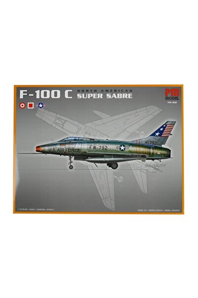 PM نموذج طائرة مقاتلة وقاذفة طراز F-100 C سوبر سابر من أمريكا الشمالية، مقياس...