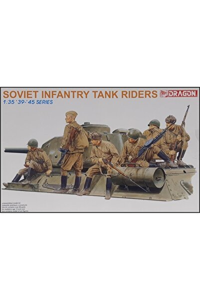 Dragon 6197 1/35 Ölçek, Sovyet Tank Sürücü Asker Figürleri Plastik Model Kiti