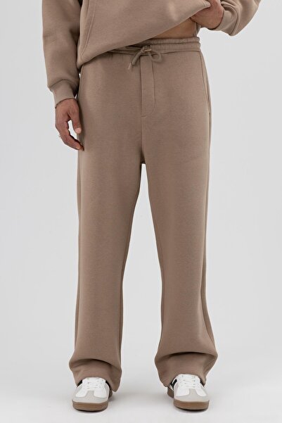 VAMOSCLO Washable Baggy Sweatpants Bottom Mink