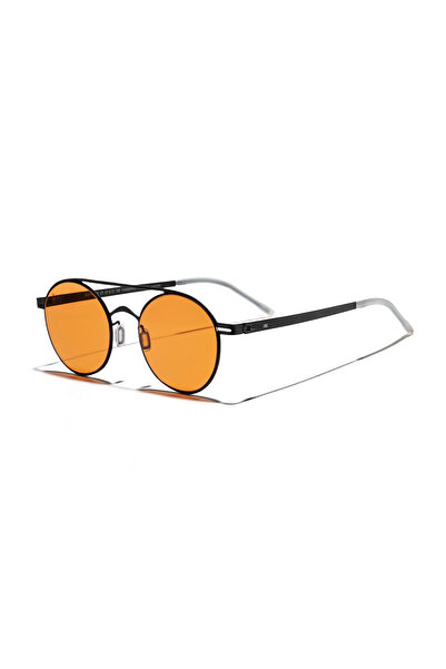 EYE OF HORUS Eoh5001 C1 Orange Ultra Light Metal Pilot Unisex Sunglasses