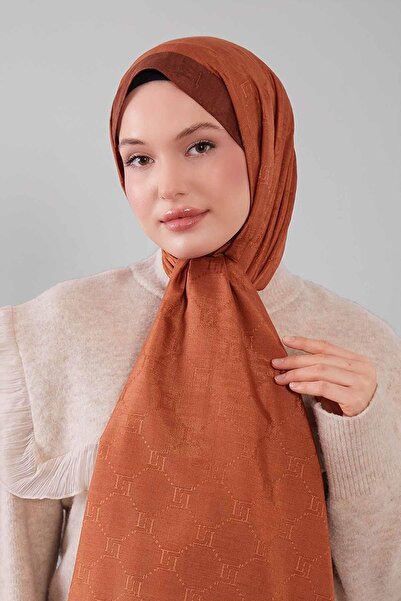 Levidor Tile Honeycomb Embroidered Monogram Shawl