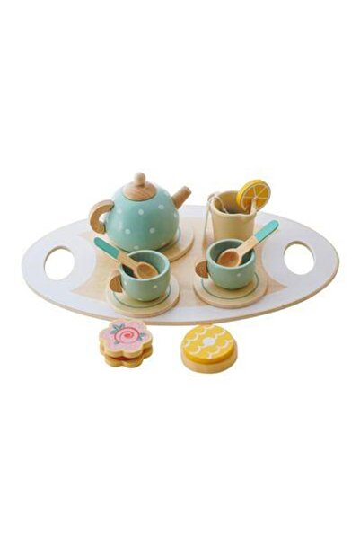 Arabest طقم شاي خشبي للفتيات الصغيرات، ألعاب خشبية، طقم شاي للأطفال الصغار، م...