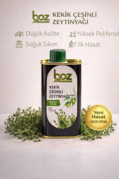 BOZ ZEYTİN ZEYTİNYAĞI KEKİK ÇEŞNİLİ ZEYTİNYAĞ 175 ML