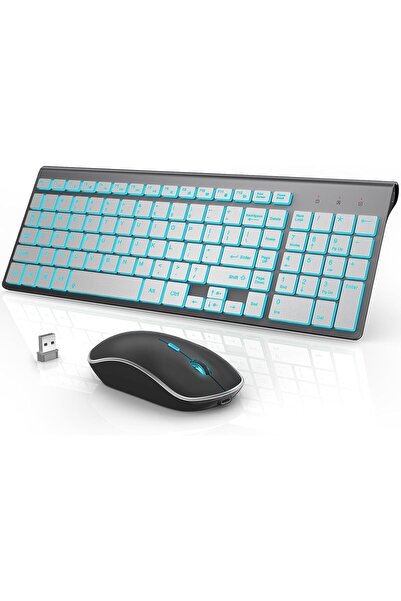 J JOYACCESS JOYACCESS Wireless Keyboard and Mouse Combo with 7 Backlit Options