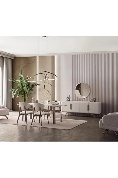 Neef Living AFİFE YEMEK ODASI TAKIMI (SERAMİK YÜZEY)