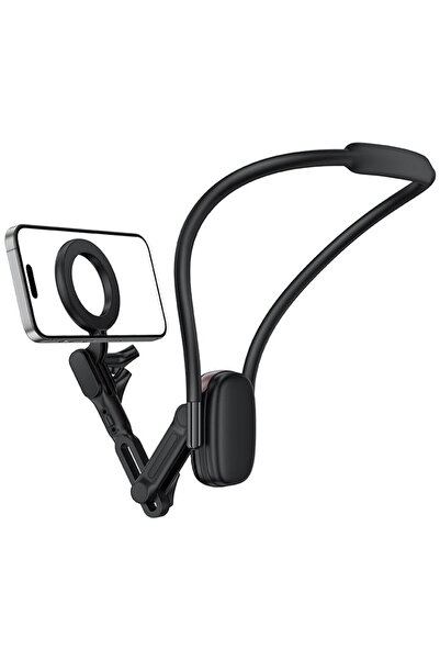 Acefast Suport de Telefon cu Magnet pentru Gat, Ajutabil 360°, Compatibil GoP...