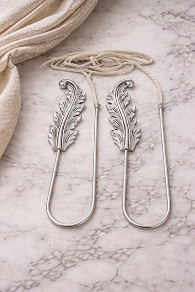 MGEStore Renso Leaf Patterned Curtain Strap – Decorative Curtain Tie-Up Devic...