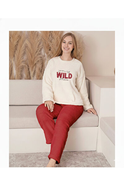 Serena Cocolino women's white and red pajamas with "Printed