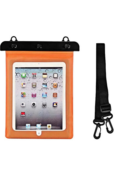 Hurtel Waterproof PVC tablet case - orange