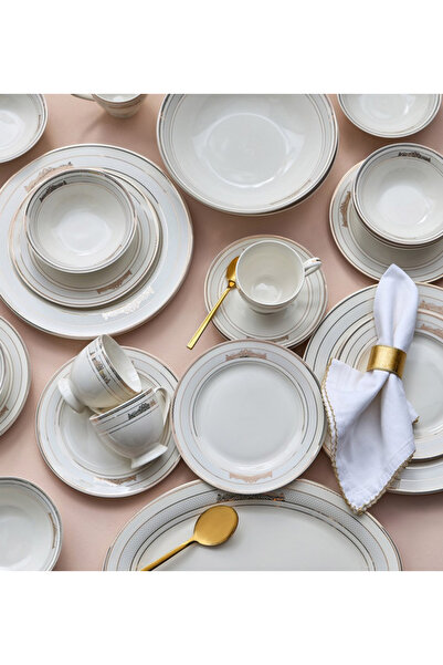 Dana 44-Piece New Bone China Dinner Set - Serves 8