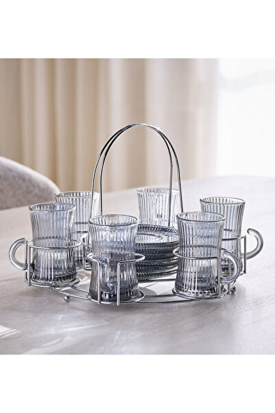 Reem 12-Piece Glass Istikan Set - 110 ml, Serves 6