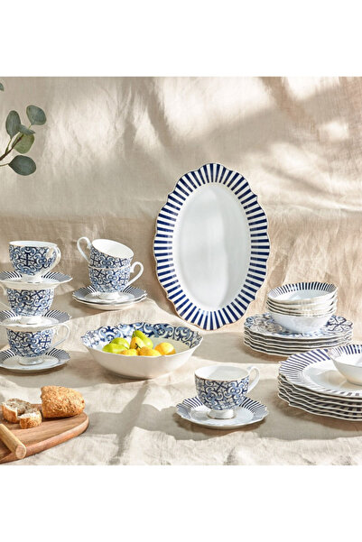 Generic Zahri 32-Piece New Bone China Dinner Set - Serves 6