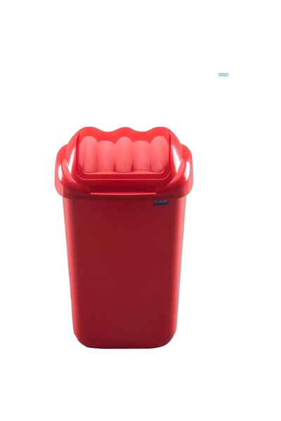 PLAFOR Plastic bin with hinged lid, for selective recycling, capacity 15l, Fa...