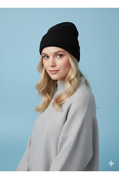 sema aksesuar Unisex Winter Knitwear Plain Beanie - Hat - Valentine's Day Gift