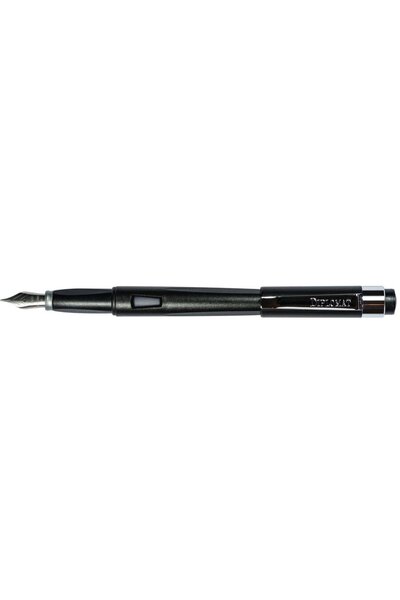 Diplomat Magnum - Crow Black - stilou cu penita F, din otel inoxidabil