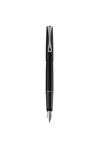 Diplomat Esteem - Black Lacquer - stilou cu penita B, din otel inoxidabil