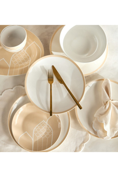 Generic Fanous 21-Piece New Bone China Dinner Set - Serves 6