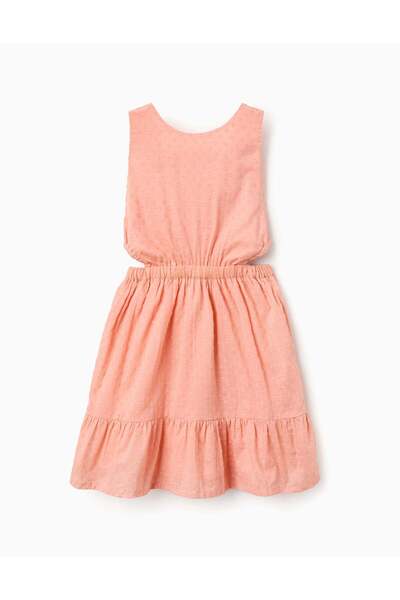Ziddy DRESS SWISSDOT, LIGHT ORANGE, 13/14