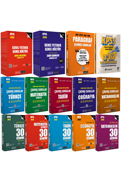 Pegem Akademi Yayıncılık 2026 KPSS Lisans Konu Anlatımlı 6Kitap-Çözümlü Soru ...