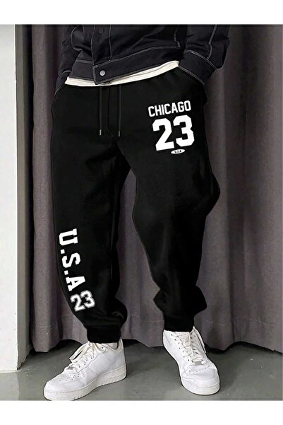 ELAN WEAR Printed Sweatpants with 3-Thread Elastic Waistband