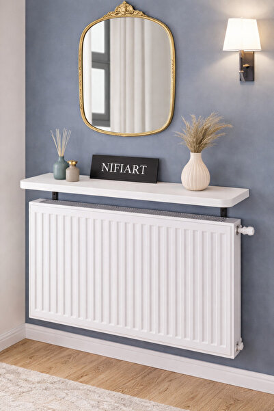 nifiart Oval Kesim Petek Üstü Uçan Raf Dresuar Kalorifer Peteği Rafı Kitaplık...