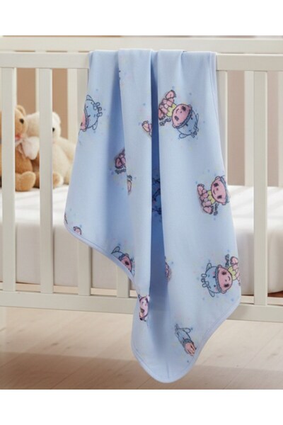 Ege Bebek Unisex Baby Printed Polar Fleece Baby Blanket (Width:77Cm Length:87...