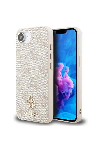 Guess Case for iPhone 16e - Hardcase 4G Classic MagSafe (GUHMPSE4P4SM4MP) - Pink