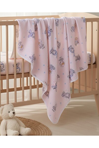Ege Bebek Unisex Baby Printed Polar Fleece Baby Blanket (Width:77Cm Length:87...