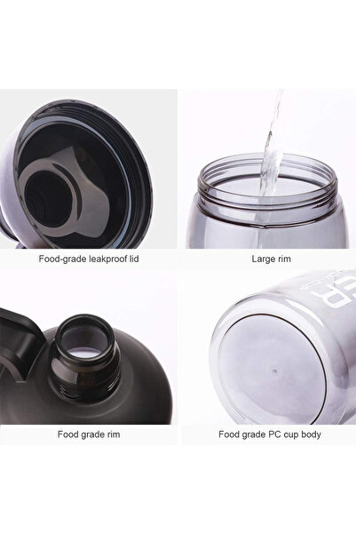 Primo Plus Outdoor Large Capacity Water Bottle Plastic Black