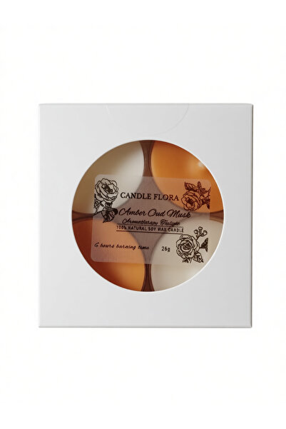 Generic Tealight Candle Soy Wax with Arabian-inspired Fragrance, 4Set