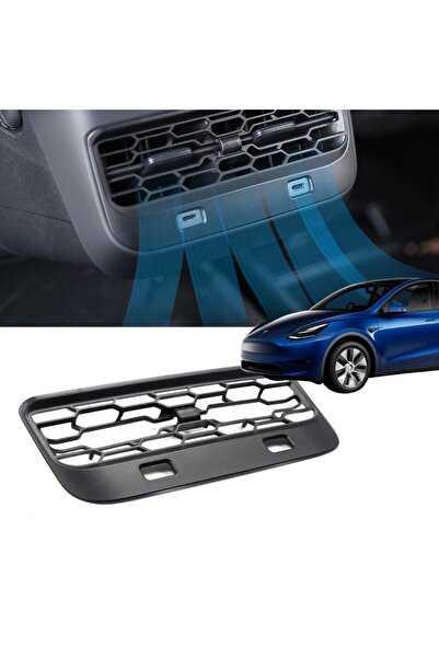 TESLA Model Y - Model 3 Arka Havalandırma Izgarası - Mat Siyah