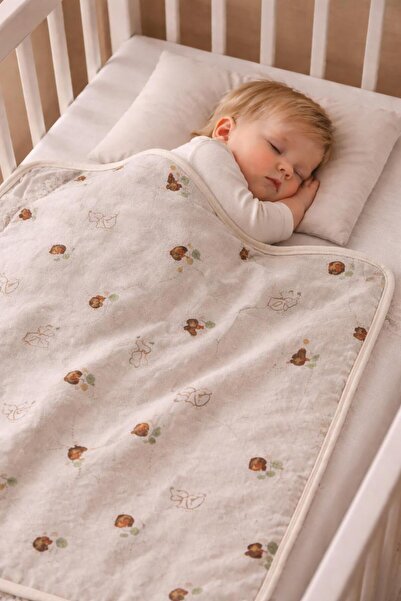 GÜRPAMUK HOME & BABY Plush Welsoft Double-Sided Baby Blanket 75X90Cm/Plush Ko...