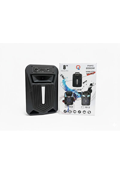 NO BRAND Portable Speaker QL-1810, Bluetooth, 8" Speaker, 2000W PMPO Power, F...