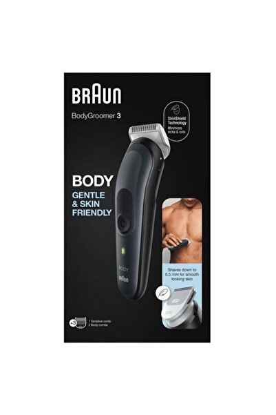 Braun BG 3340 BodyGroomercu tehnologie SkinShield și 3 accesorii Negru