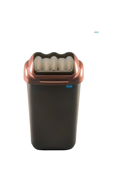 PLAFOR Plastic bin with hinged lid, for selective recycling, capacity 30l, Fa...