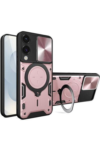 Techsuit Case for Samsung Galaxy S25 Edge - CamGuard Pro - Rose Gold