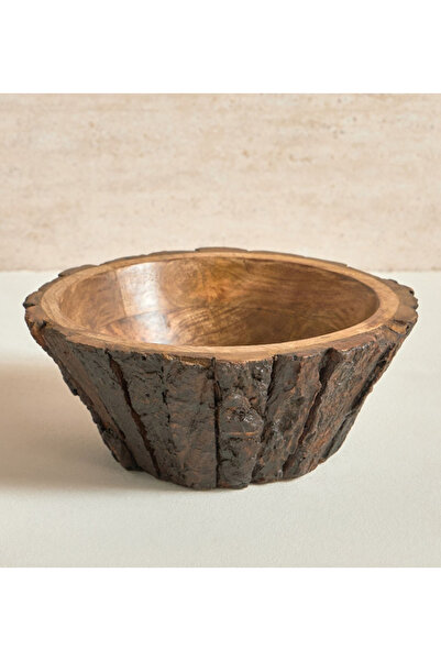 DAHAB Earthen Mango Wood Bowl - 25 cm