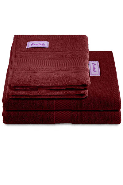 BYFT Home Castle 2 Hand Towel 50 x 90 Cm,2 Bath Towel 70 x 140 Cm 550 Gsm 100...
