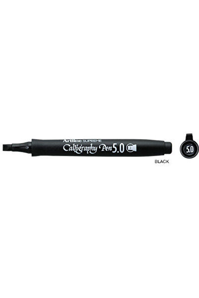 artline Marker Supreme Calligraphy, varf tesit din fetru 5.0mm - negru