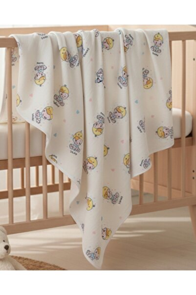 Ege Bebek Unisex Baby Printed Polar Fleece Baby Blanket (Width:77Cm Length:87...