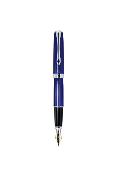 Diplomat Excellence A2 fountain pen, with M nib, 14kt gold plated. - Sky-Line...