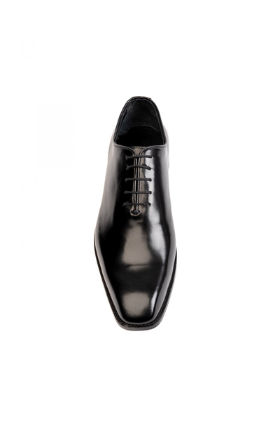 Evanto Shoes Pantofi de piele pentru bărbați Oxford Gloss Black
