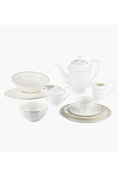 Generic Haadi 47-Piece New Bone China Dinner Set - Serves 8