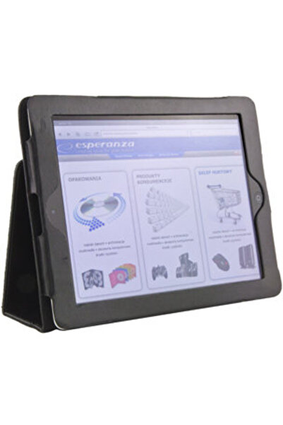 ESPERANZA Case for iPad 2 and New iPad (iPad3) | Two Settings | Black