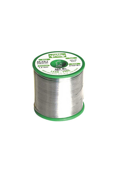 Kurtel Sn99.3 / Cu 0,7 Kurşunsuz (NoClean) Lehim Teli (500 gr makara) 1,2 mm