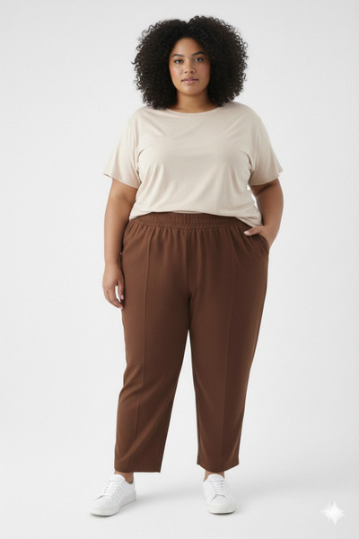 CNG MODA Штани-джоггери з модальної тканини великого розміру