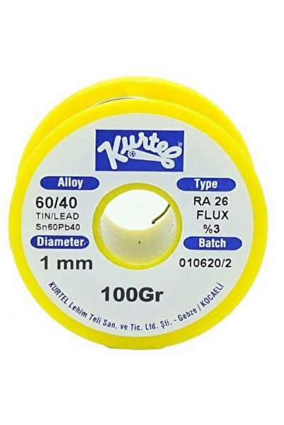 Kurtel Sn60/Pb40 Lehim Teli (100 gr. Makara) 1 mm