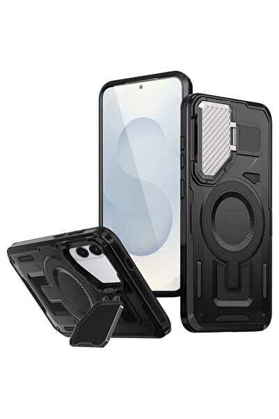 Techsuit Case for Samsung Galaxy S25 Edge - CamVault MagSafe - Black